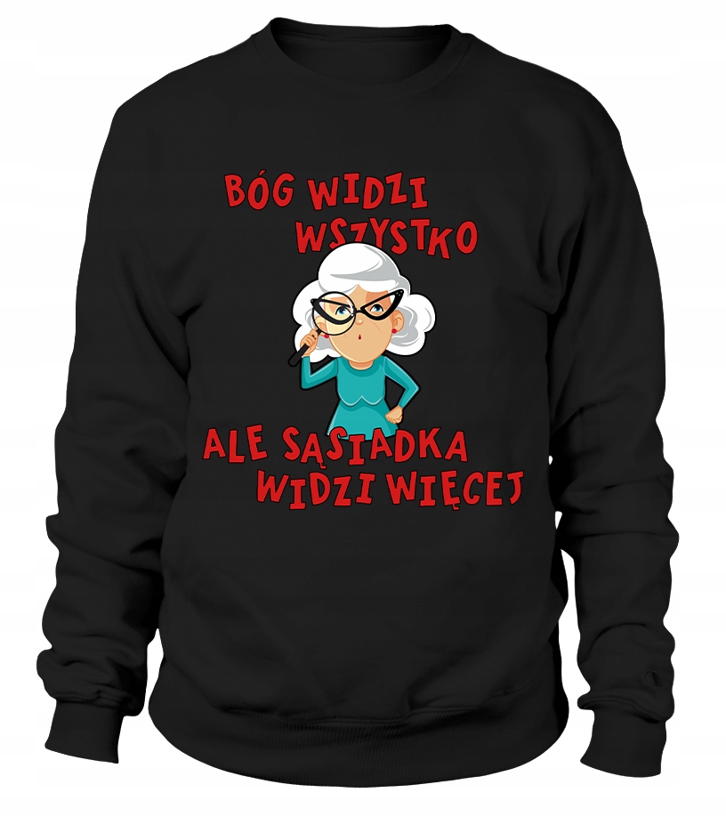 Dámská mikina Neighbor Sees More Mikina XL, černá