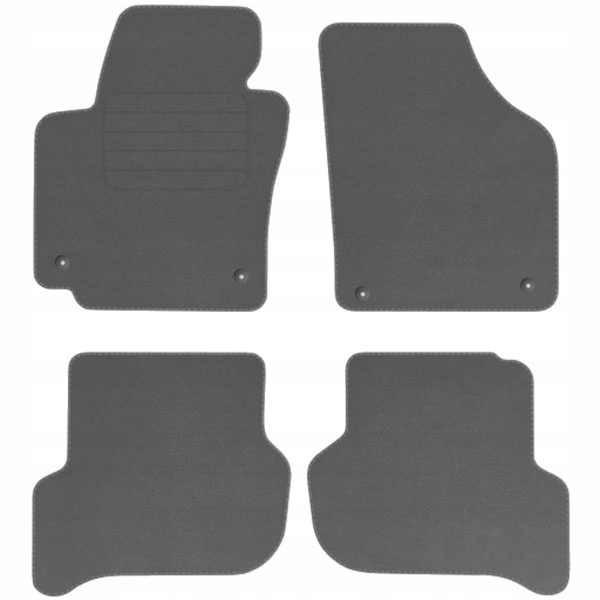 Seat Altea 09-15 Velurové koberce Comfort Šedé
