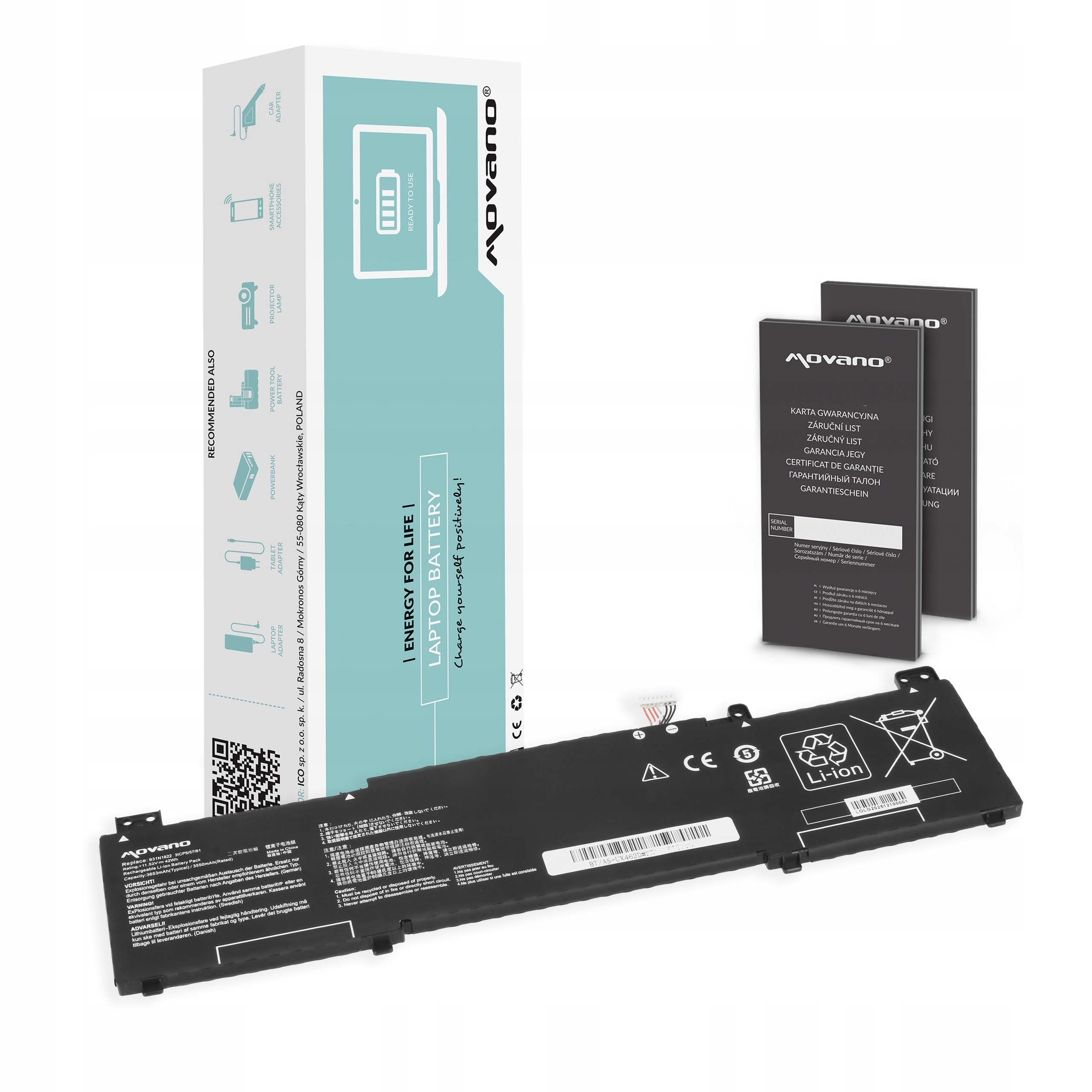 Bateria do Asus B31BIEH B31N1822 Q406D Q406DA Q406F Q406FA UX461FN UX462D