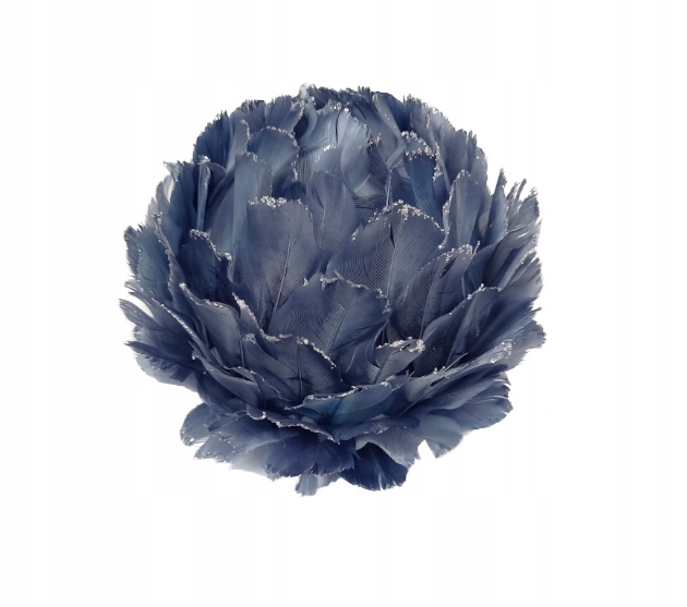 

Zawieszka Bombka Pióra Piórka Niebieski Brokat 13C