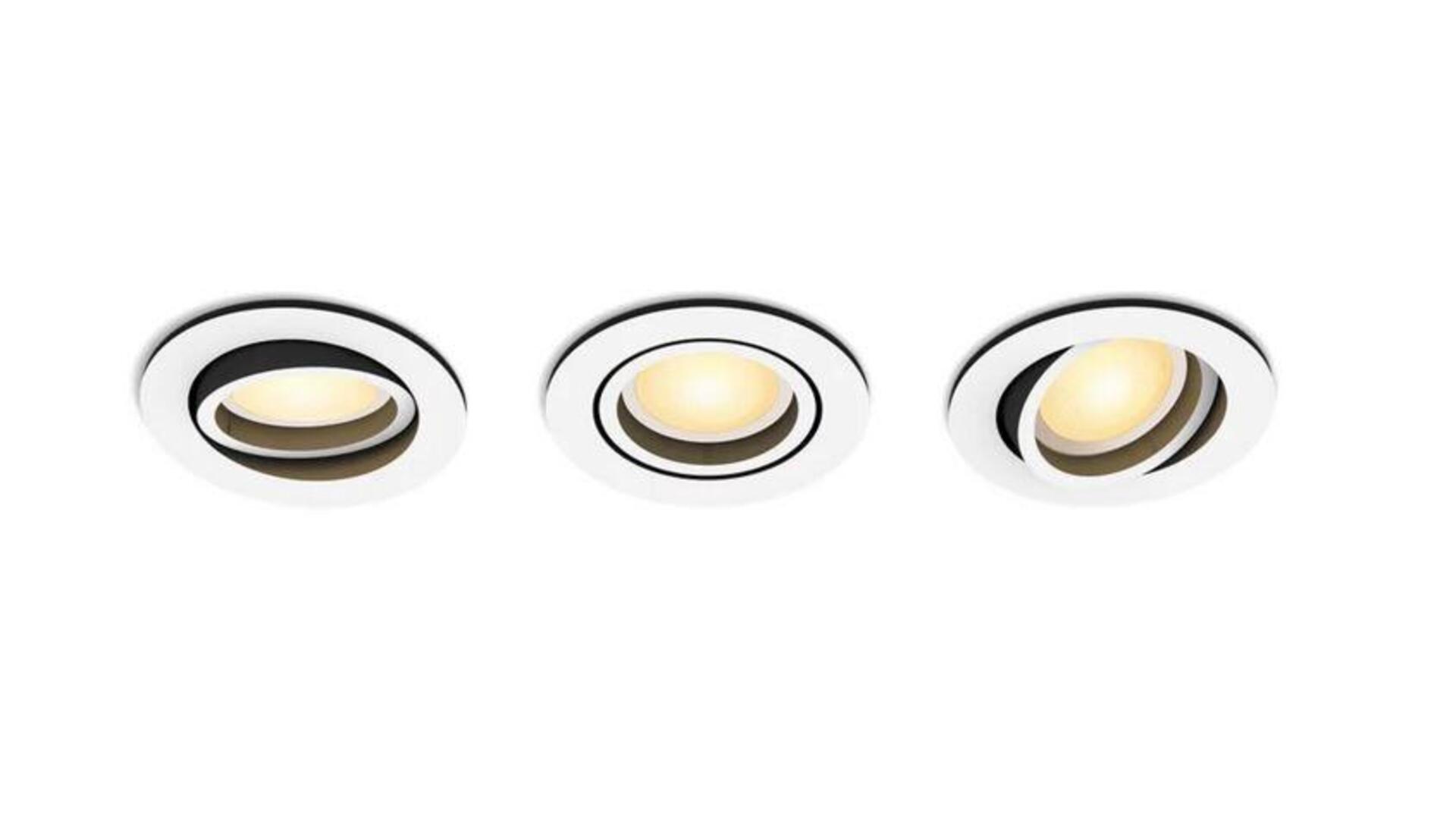 Philips Hue Wa Milliskin zápustné Led svítidlo 3xGU10 4,2W 400lm 2200-6500K