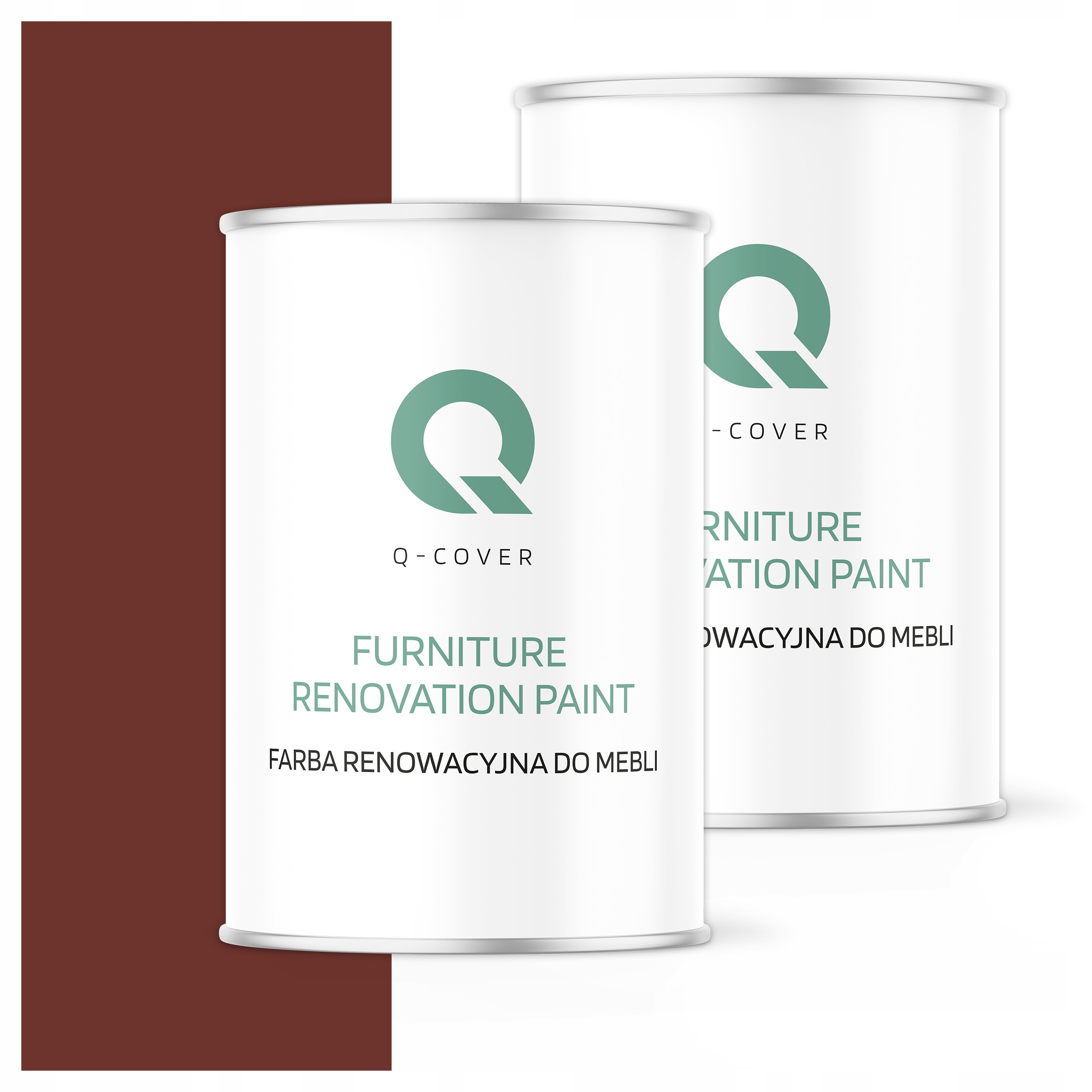 Farba na renováciu nábytku Mdf drevo 1L Ozdobná čerešňová Ral 3009 Lesk