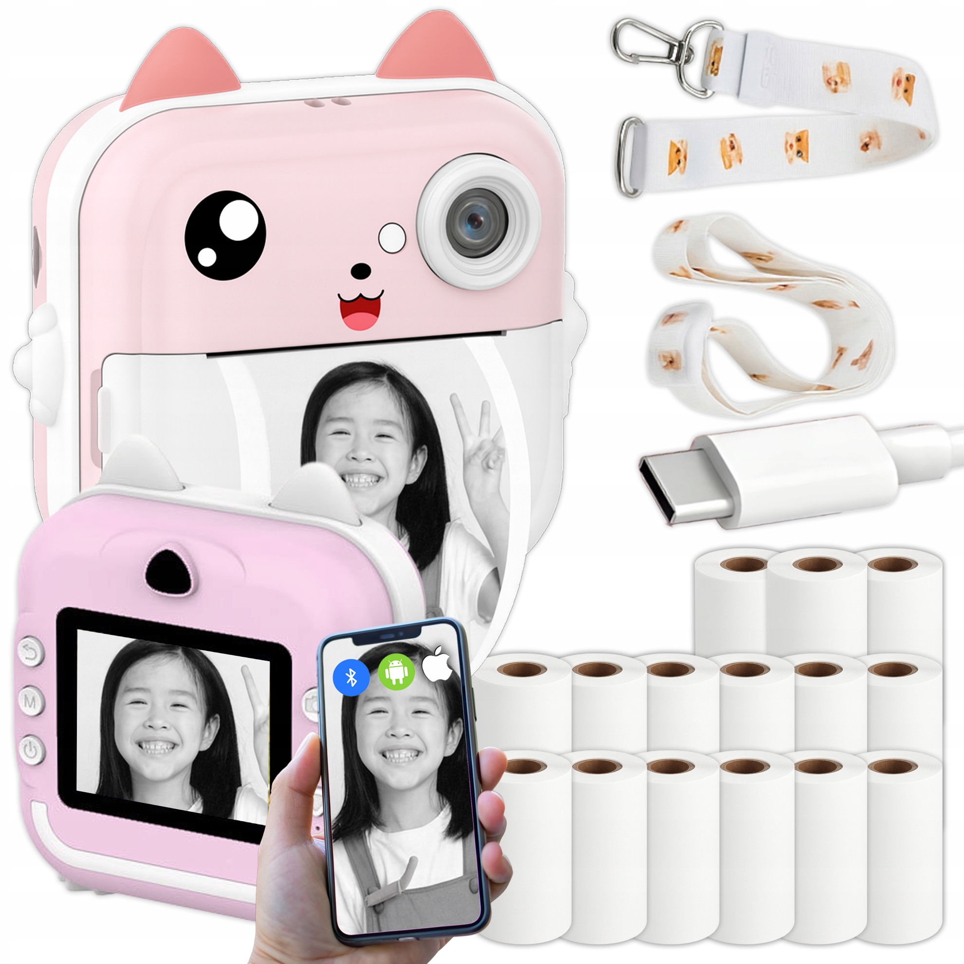 Drukuś Pro Instantní Termoaparát 15 Rolí Baterie 1200 mAh