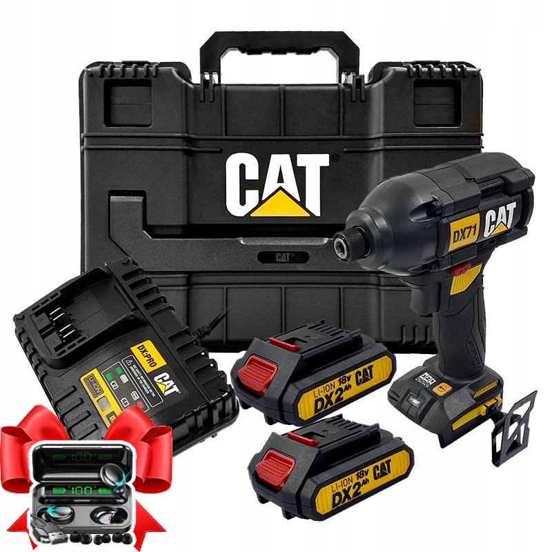 Zakrętarka Udarowa Akumulatorowa DX71 Cat 18V 215Nm 2x2.0Ah 3 Biegi
