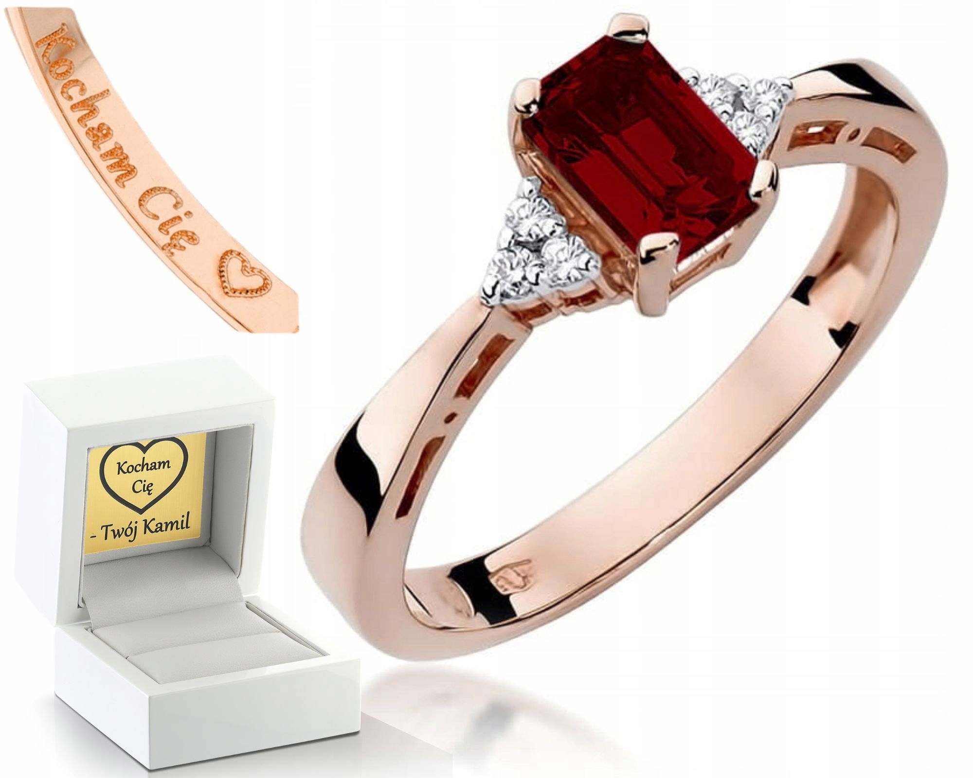 Prstýnek Prsten Z Růžového Zlata S Gravírování Ryzost 585 Gravírou