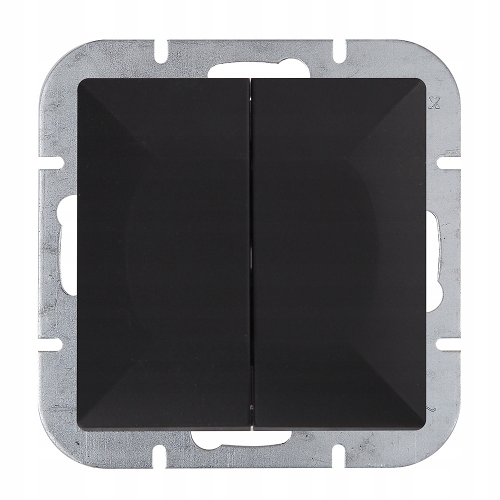 

Wyłącznik podwójny WP-2P czarny mat