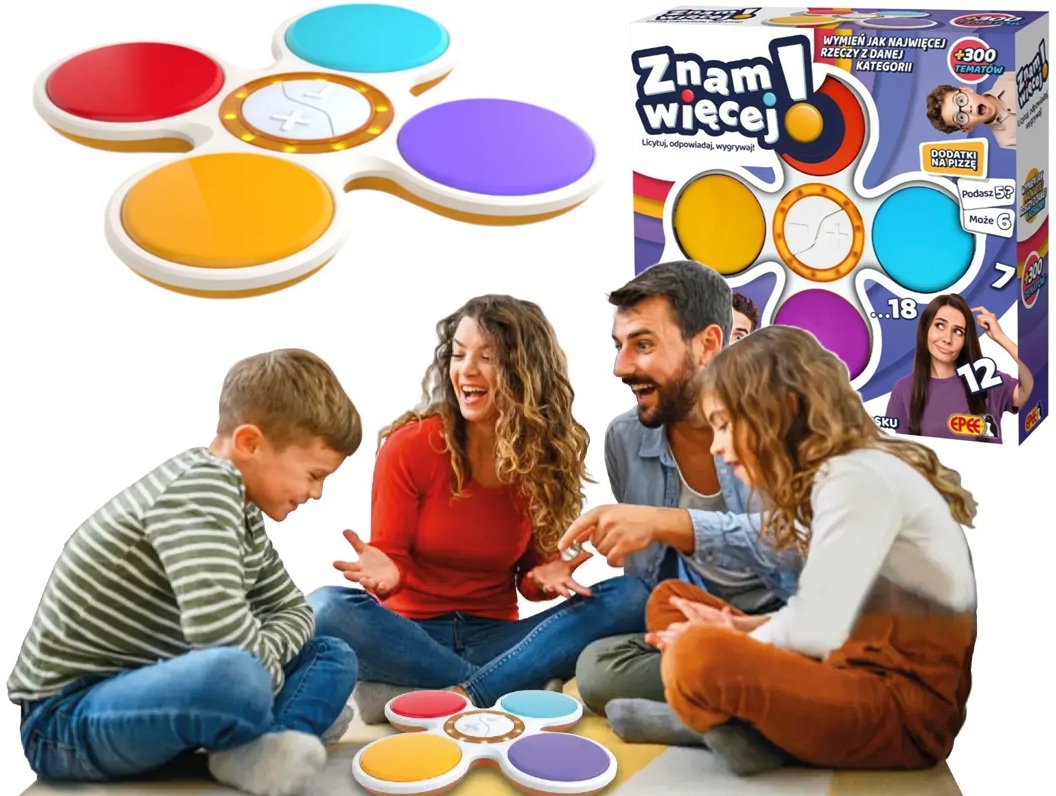 Epee Gra Znam Więcej! Elektroniczna gra familijna licytuj wygrywaj 4385