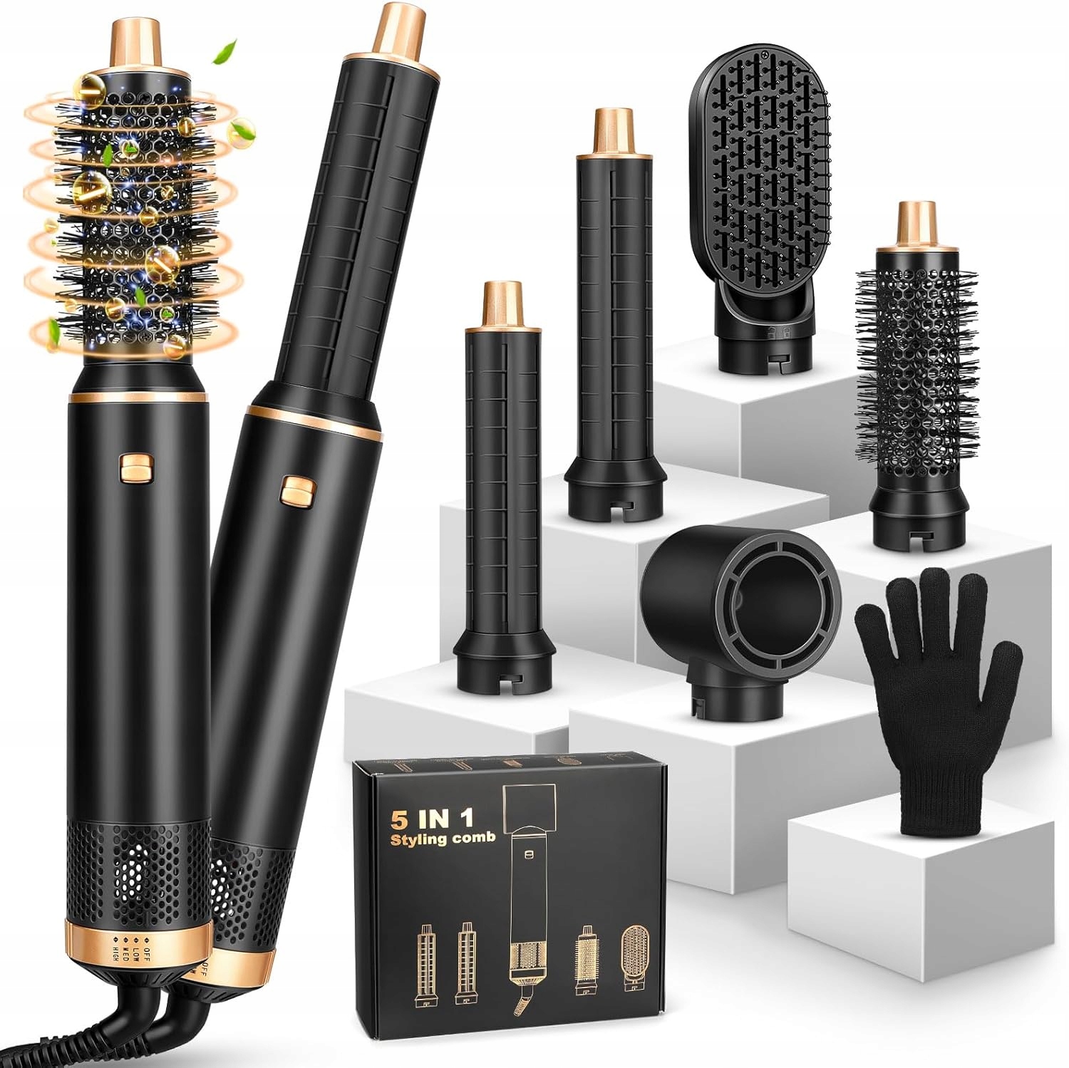 Sada fénu na vlasy Automatická kulma Airflow a žehlička 1000W