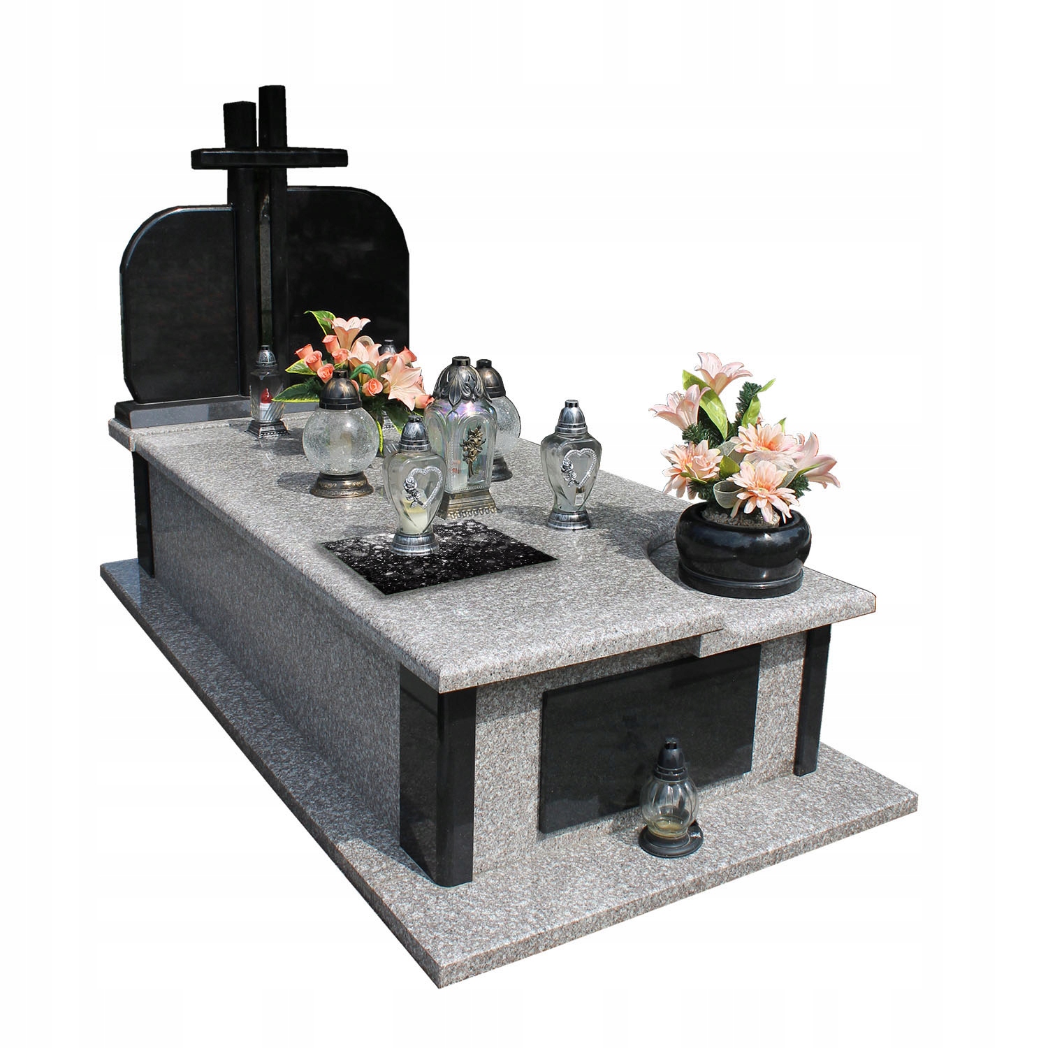 Podstawka do ZNICZY we WZORY na CMENTARZ POMNIK Szyba Hartowana 52x40cm Marka TMK ArtDeko