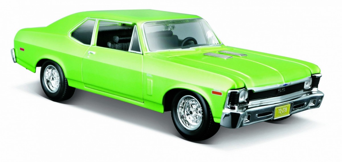 Model kompozitní Chevy Nova Ss 1970 zelený 1:24