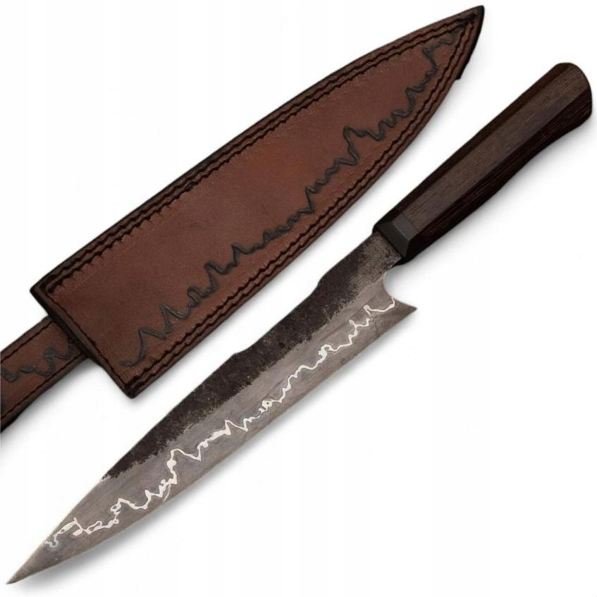 Damaškový kuchynský nôž At 38754 Chef/Hnedá/Čierna KP-38754