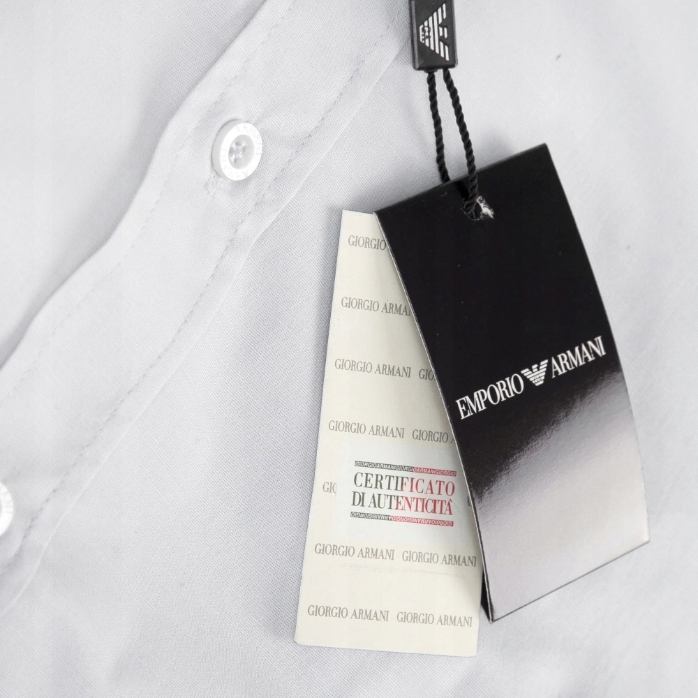 KOSZULA EMPORIO ARMANI BIAŁA MĘSKA SLIM FIT Kod producenta 6EA788