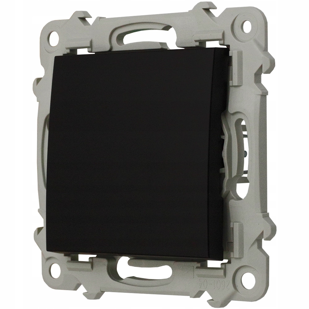 

Szafir Czarny łącznik pojedynczy bez ramki