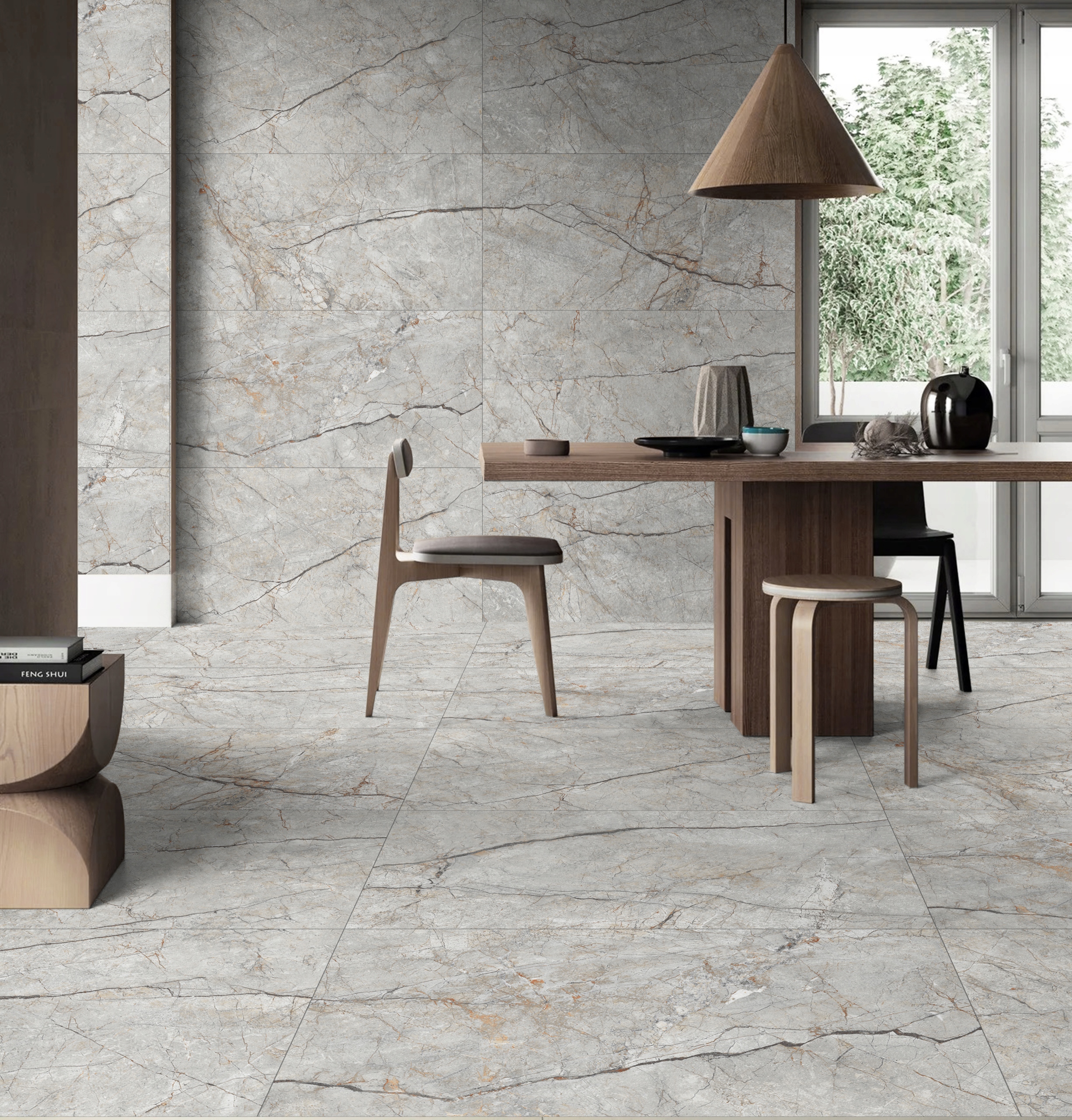 PŁYTKI ŁAZIENKOWE PODŁOGOWE GRES SZARY MARMUR AVORIO GREY 60x120 POŁYSK Typ gres