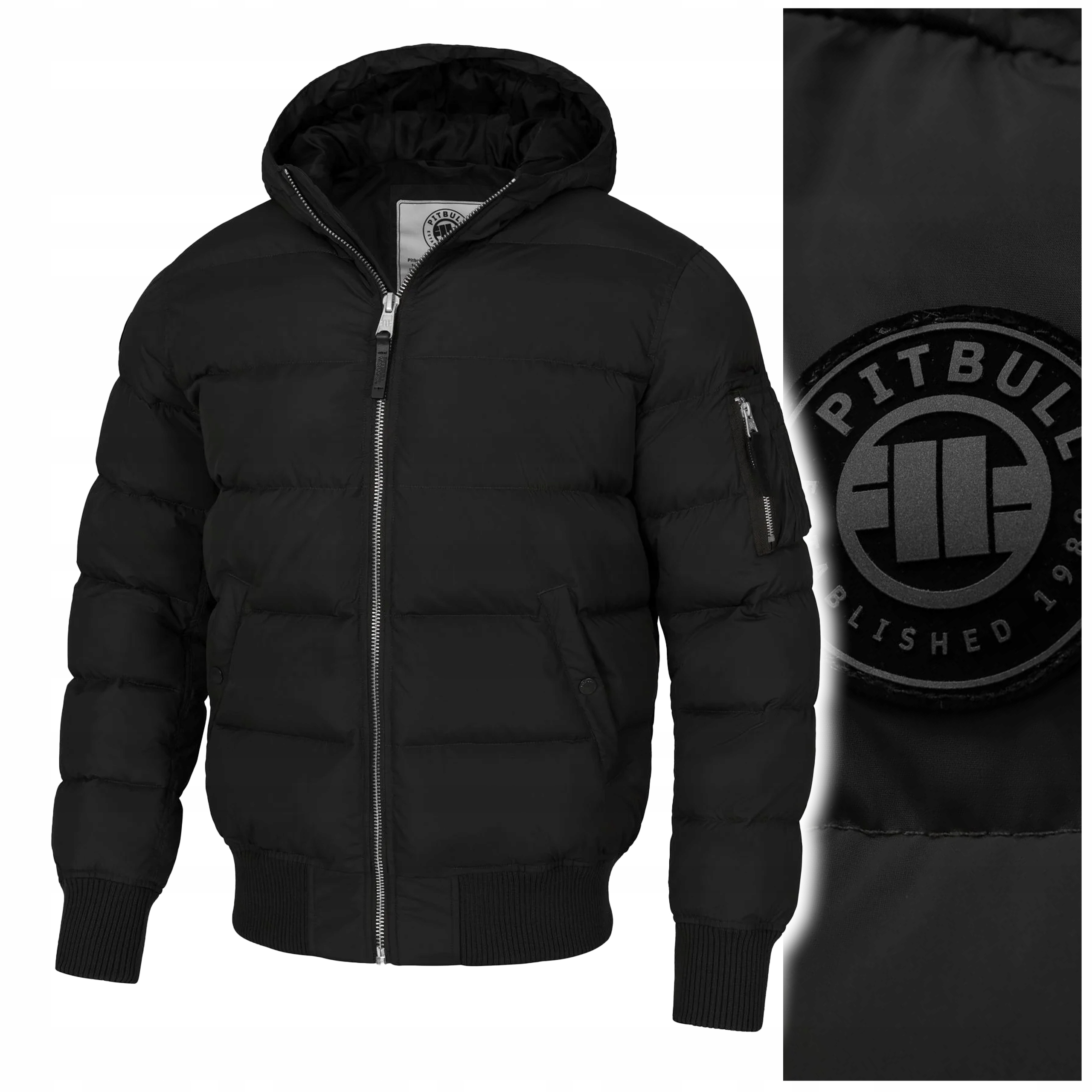 Pánská Zimní bunda s kapucí Pit Bull "gopher" vel. 3XL černá