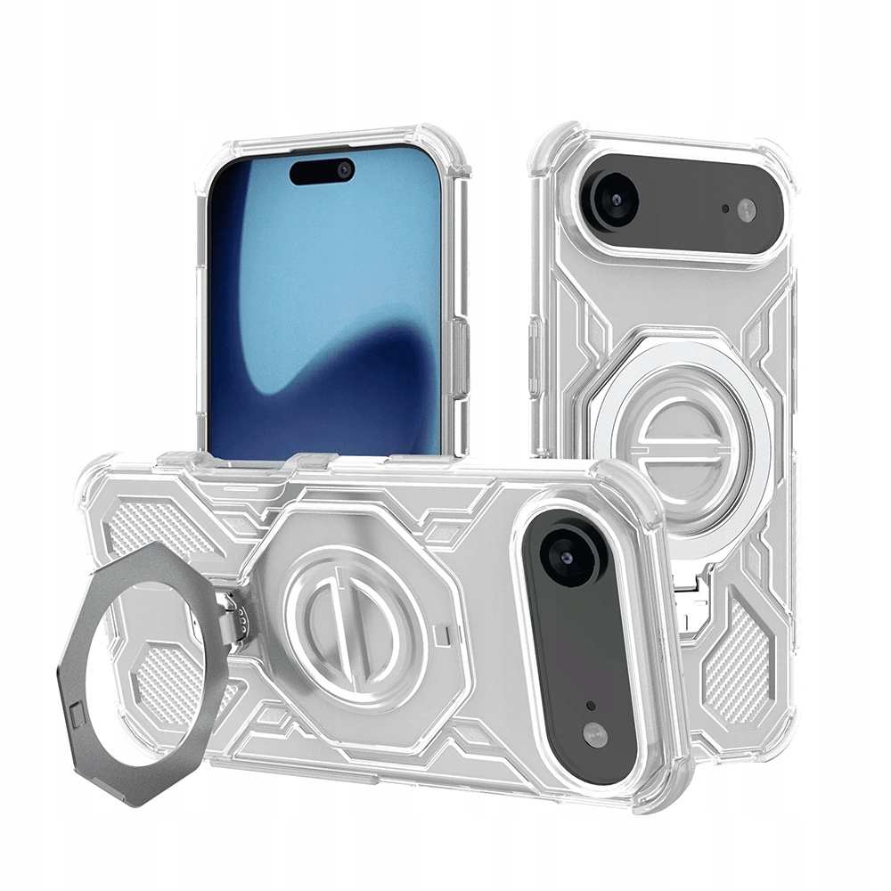 Techsuit Carbon Shield Pro Etui na iPhone 17 Air białe przezroczyste