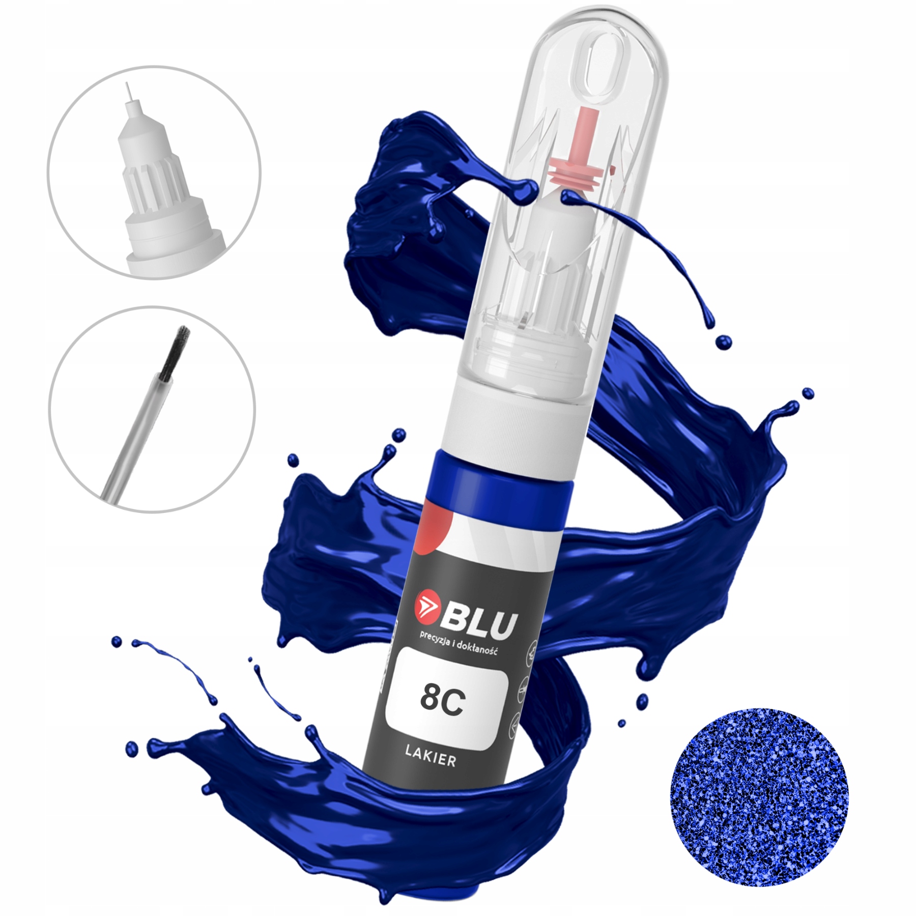 Lakier zaprawka samochodowa 8CWAWWA niebieski blazerblue do Ford 2in1 Blu