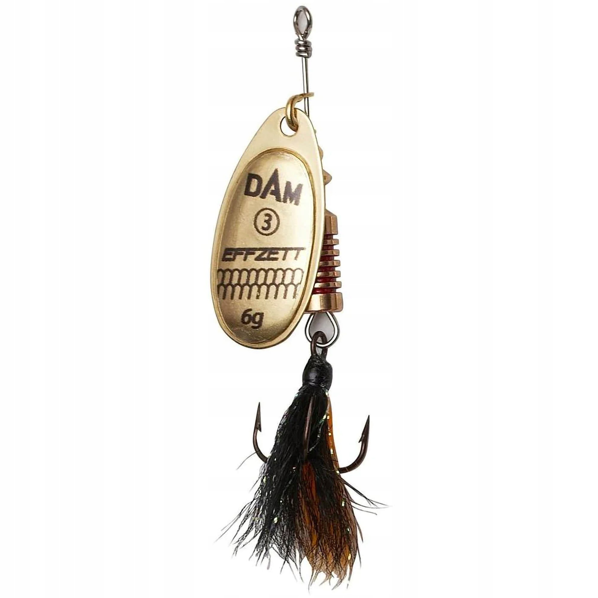 Błystka Obrotowa Dam Standard Dressed Spinner 3 6g S Gold
