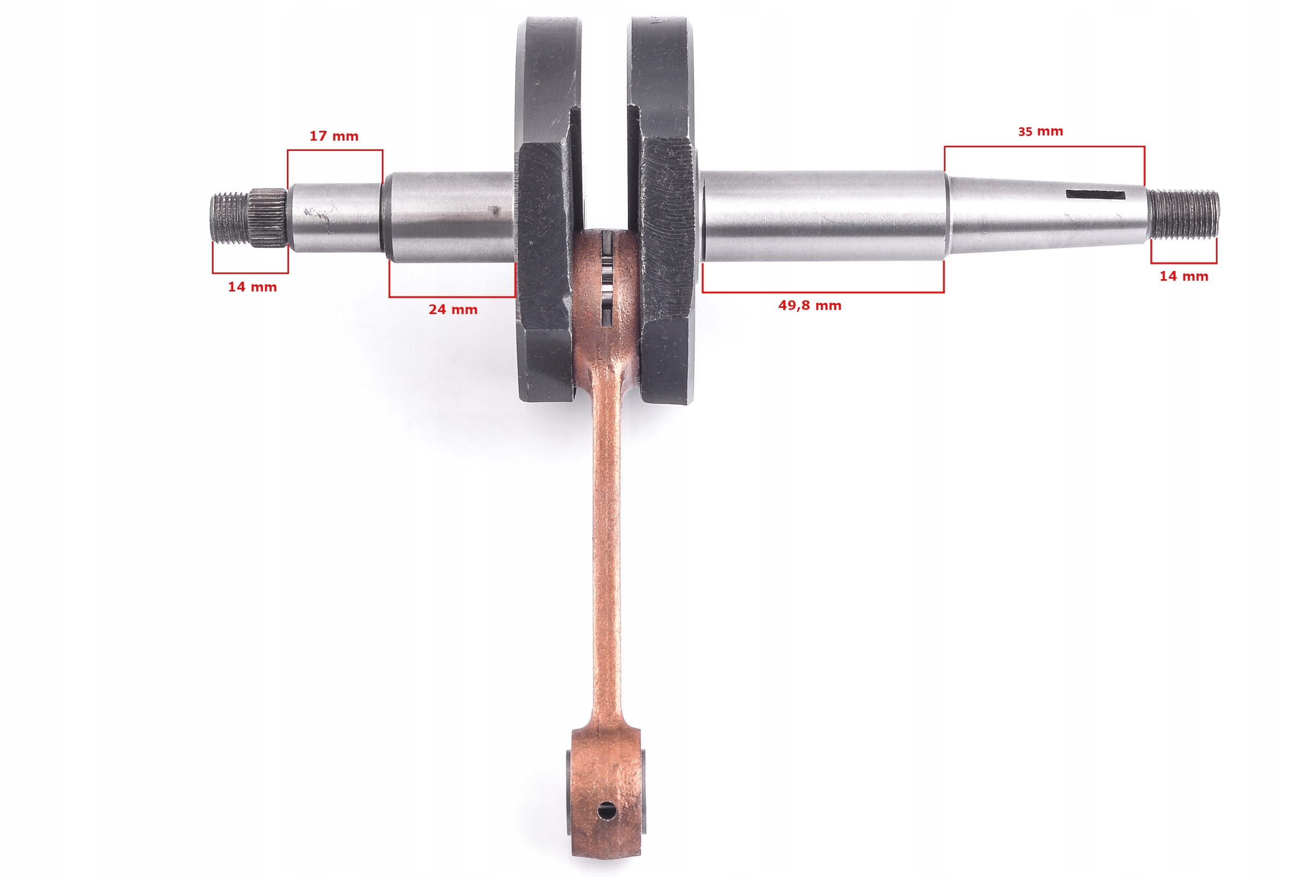 Wał korbowy Romet 2 biegowy Tajwan Romet Kadet Dopasowanie do pojazdu produkt dedykowany