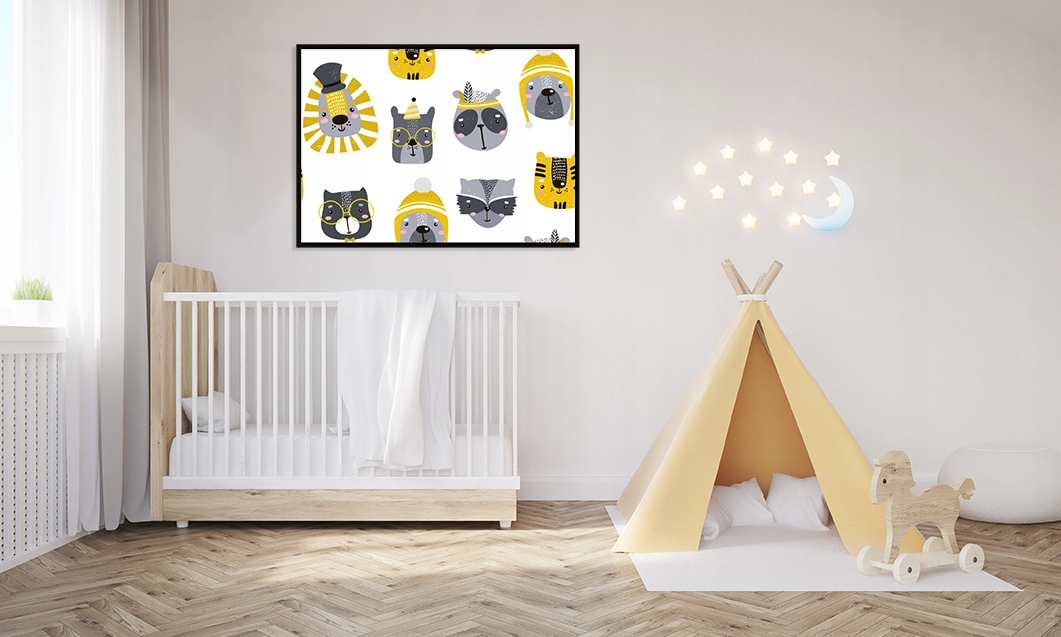 OBRAZ PLAKAT W RAMIE 33x43 cm Zwierzaki PD232 Kod producenta obraz plakat
