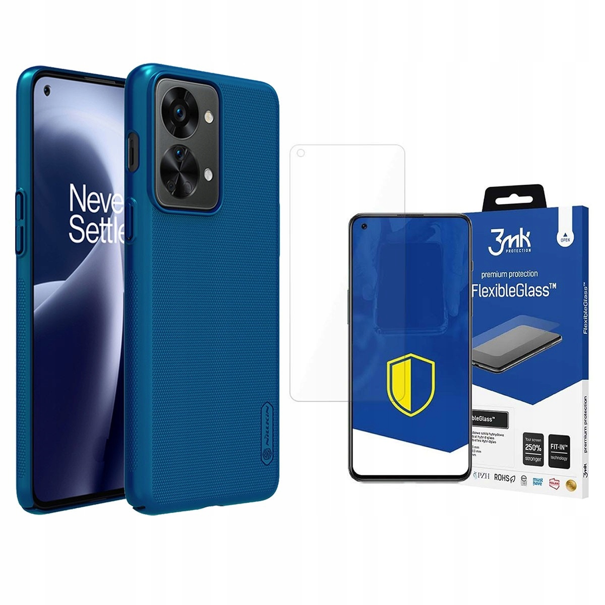 

Etui Do Oneplus Nord 2T 5G, Obudowa Szkło 3MK Fg