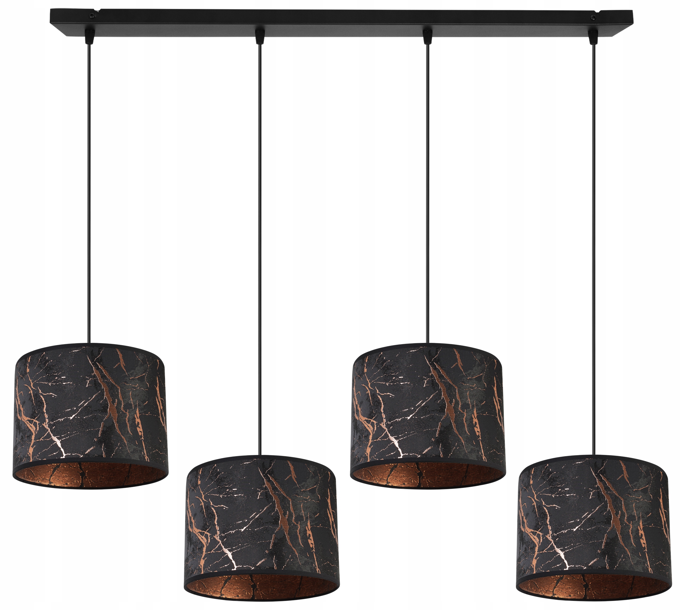 

Lampa Wisząca Żyrandol Sufitowa Abażur Wzór Miedź