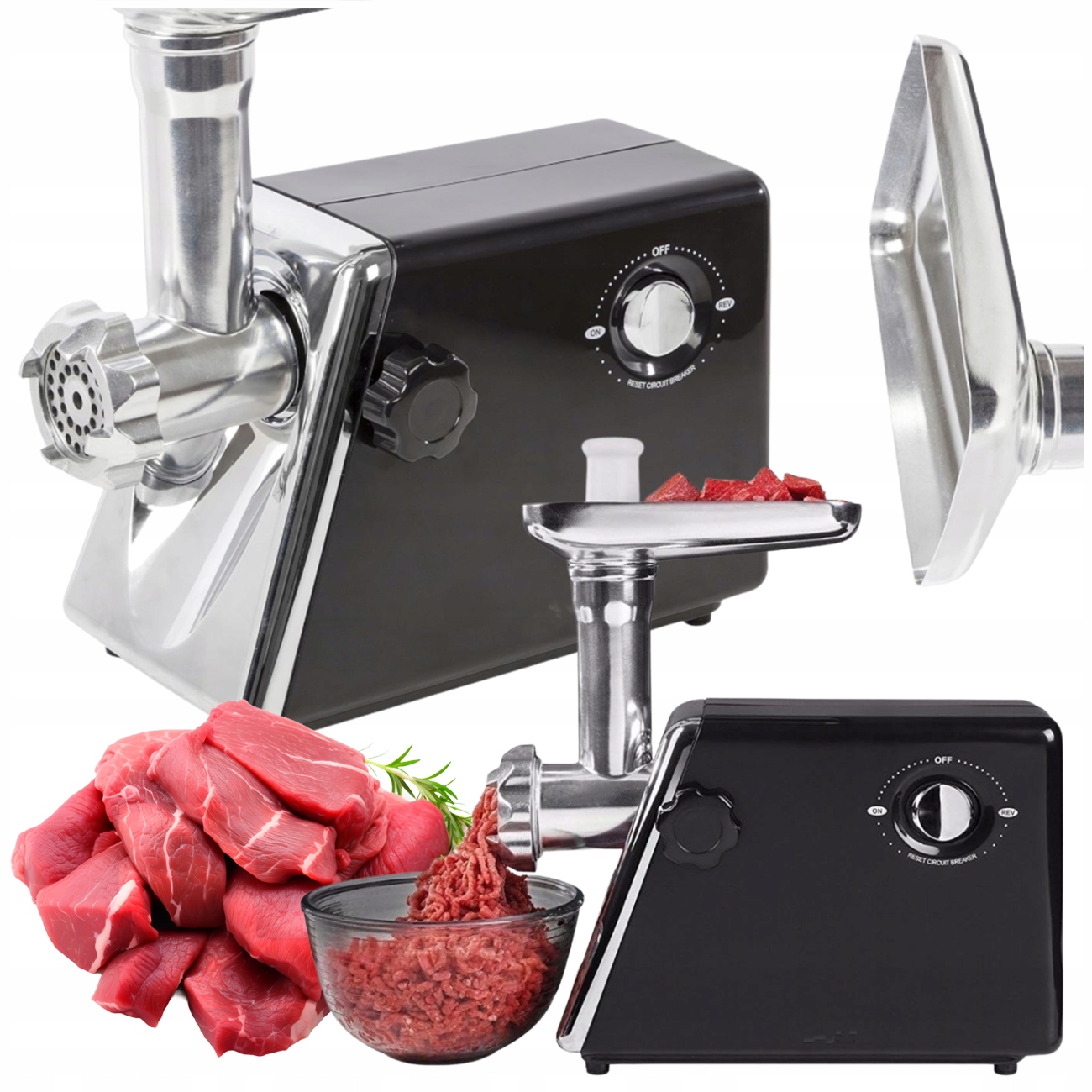 Maszynka Do Mielenia Mięsa Royalty Line RL-MG5 Black Czarny 500 W