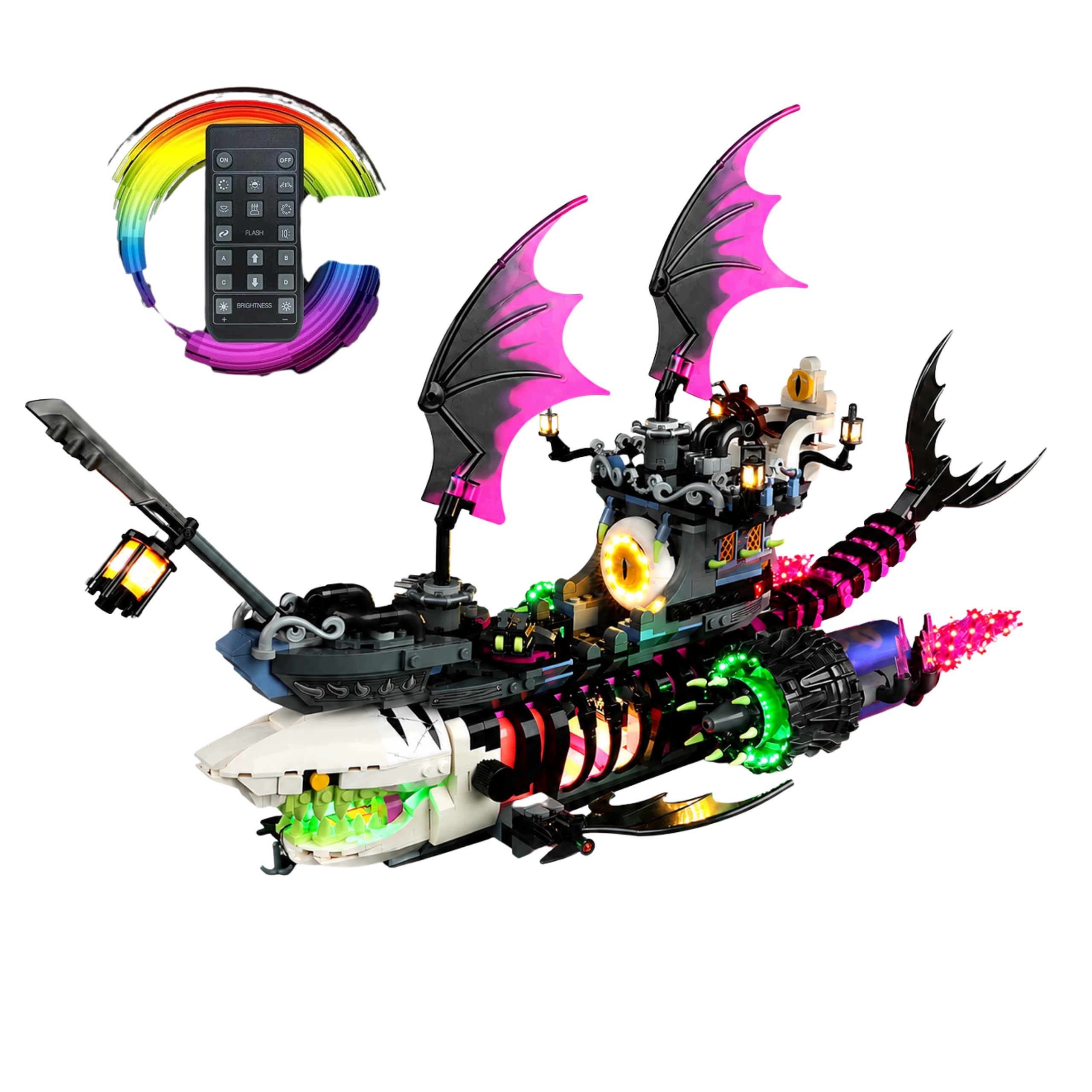 Zestaw oświetlenia Led Cooldac do Lego DreamZzz 71469 Nightmare Shark Ship