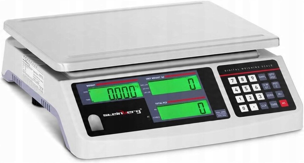 Elektronická Kontrolní Váha 30KG/1G Steinberg SBS-PW-301CC 10030320