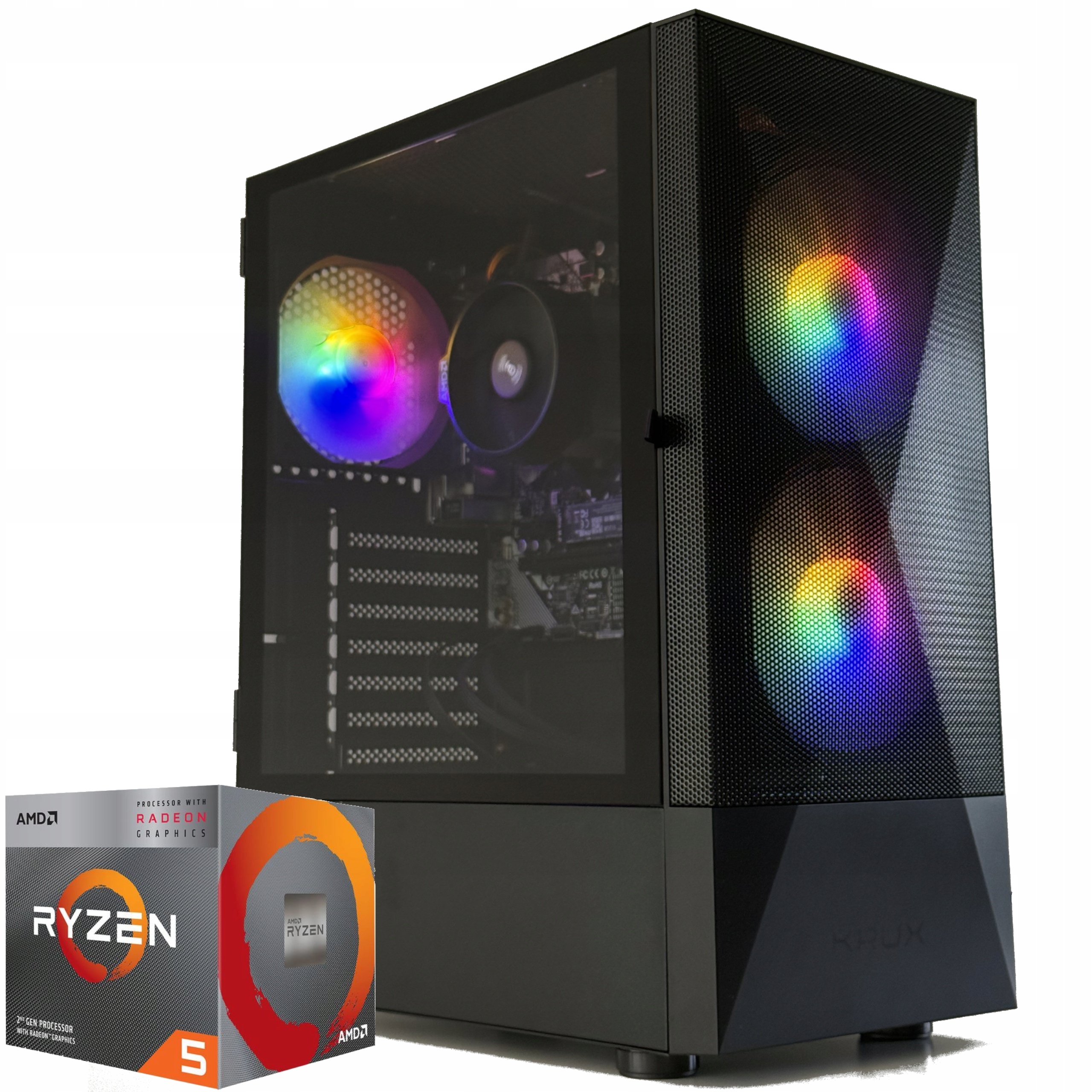 Komputer Do Gier l Pracy l Amd 5 3400G l Rx Vega 11 l 16 Gb l Win 11 Pro