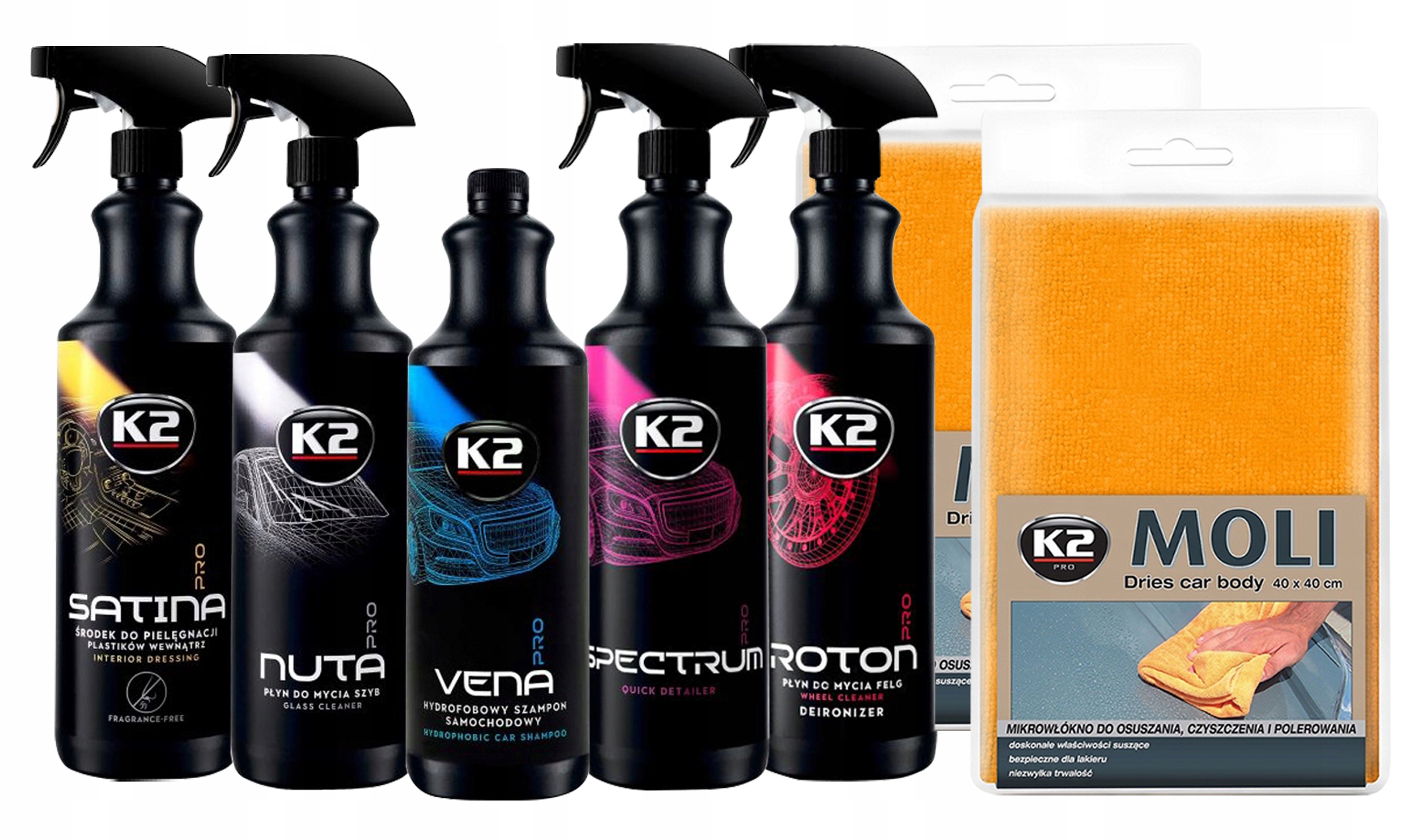 

K2 Pro Zestaw Kosmetyków Samochodowych Mikrofibra