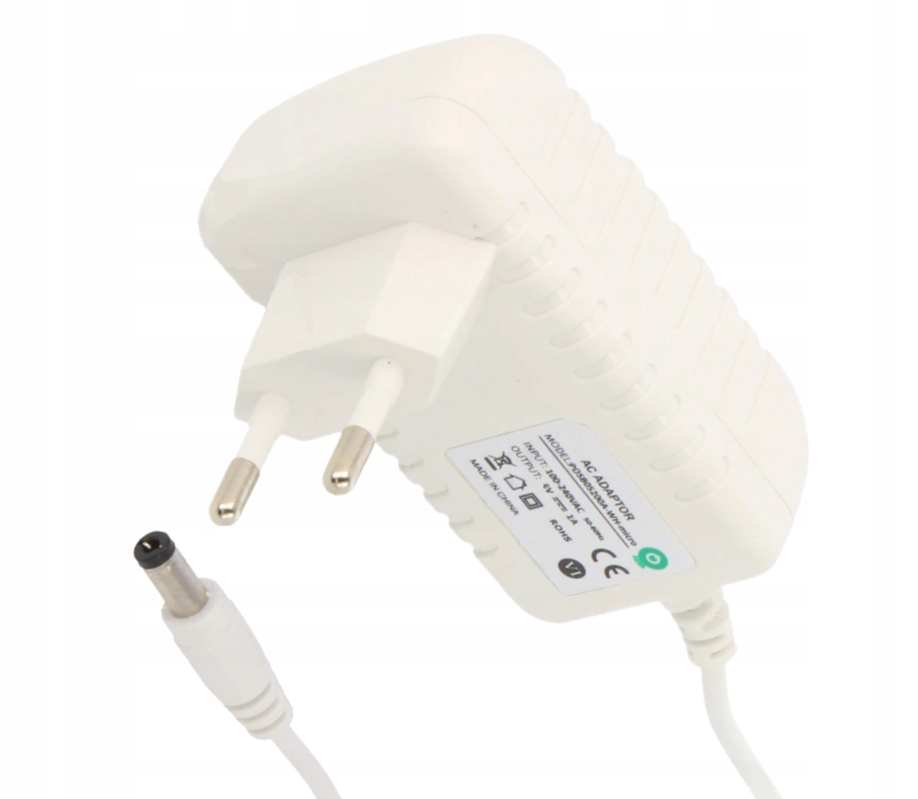 adaptér 24V 0.5A 12W zástrčka 2.1x5.5 biela