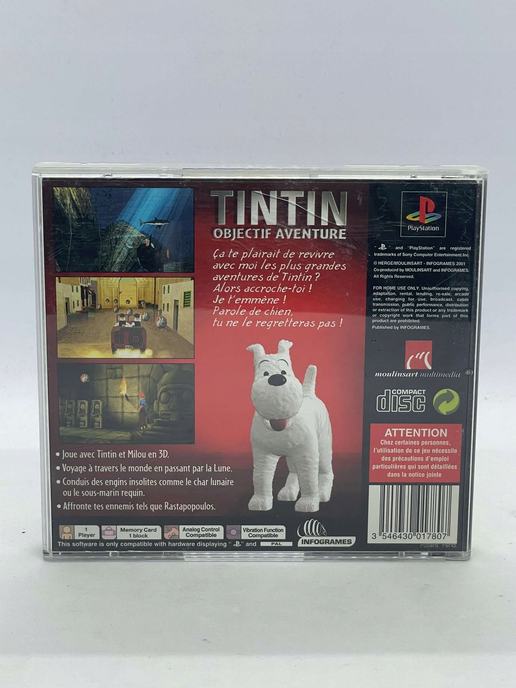 Tintin Destination Adventure PS1 PSX Tytuł Tintin Destination Adventure PS1 PSX