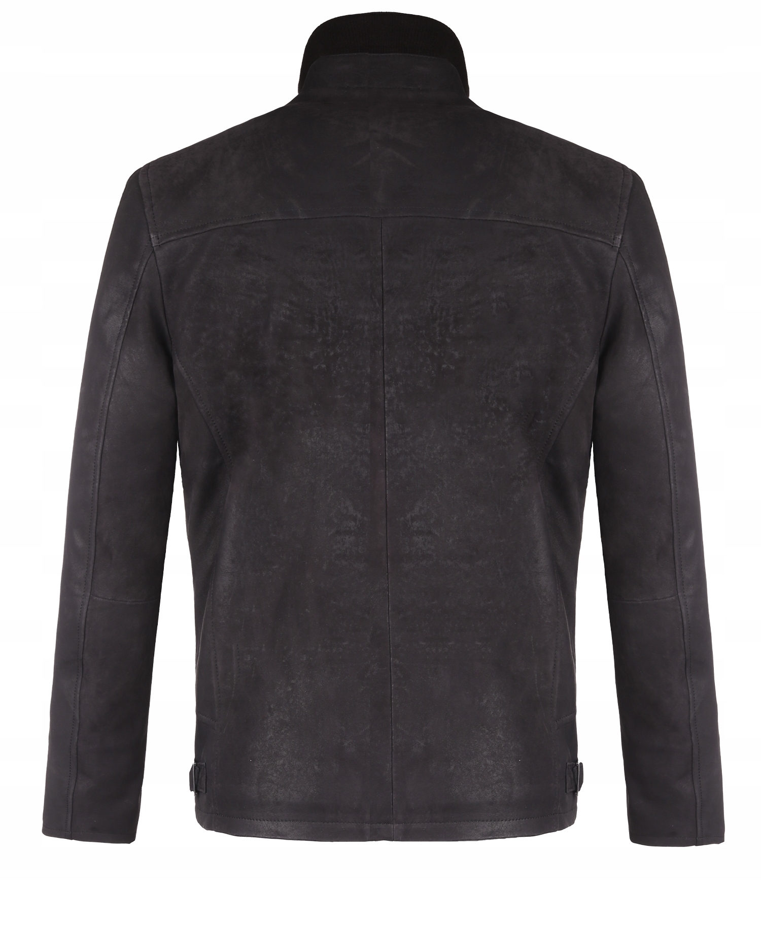 OCIEPLANA SKÓRZANA KURTKA MĘSKA KAROL M SZLIFOWANA CZERŃ Rozmiar M