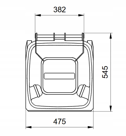 Zestaw koszy 120l WEBER zmieszane BIO płyn BROS Informacje dodatkowe na kółkach z pokrywą