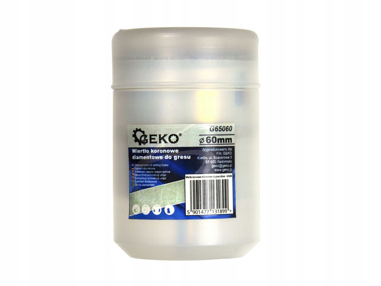 WIERTŁO DIAMENTOWE DO GRESU SZKŁA OTWORNICA 60mm Marka Geko