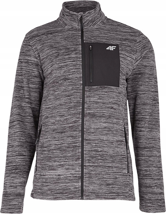 4F POLAR BLUZA POLAROWA SZARA LOGO M227 r. L