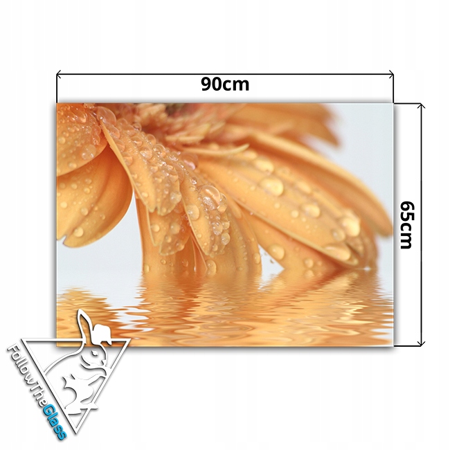 dekor szkło panel hartowany HD 90x65 kwiat Typ dekor
