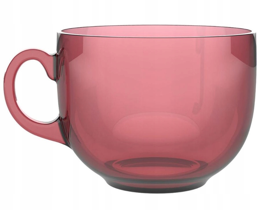 LUMINARC DUŻA FILIŻANKA JUMBO CZERWONA DO KAWY HERBATY DUŻY KUBEK 500 ML