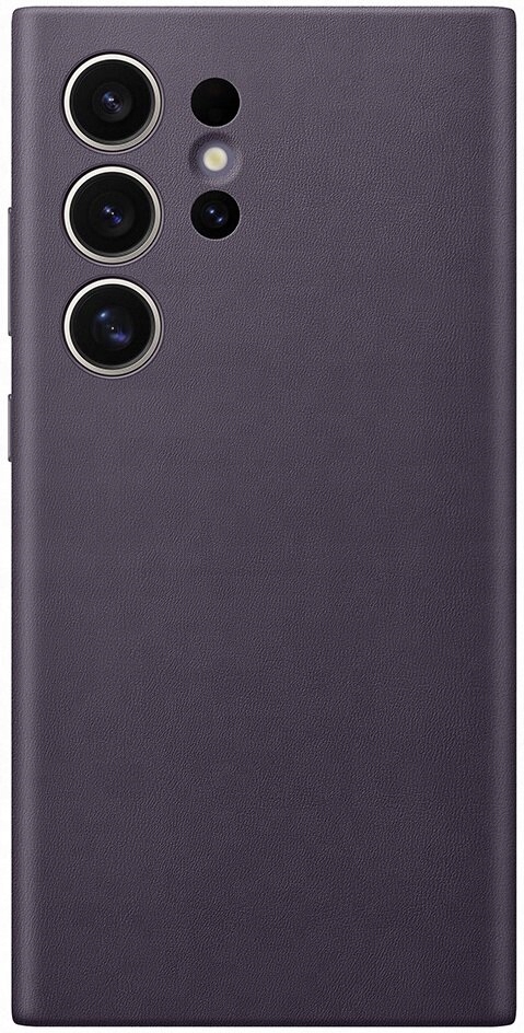 Oryginalne Etui Vegan Leather Case Samsung Galaxy S24 Ultra Fioletowe