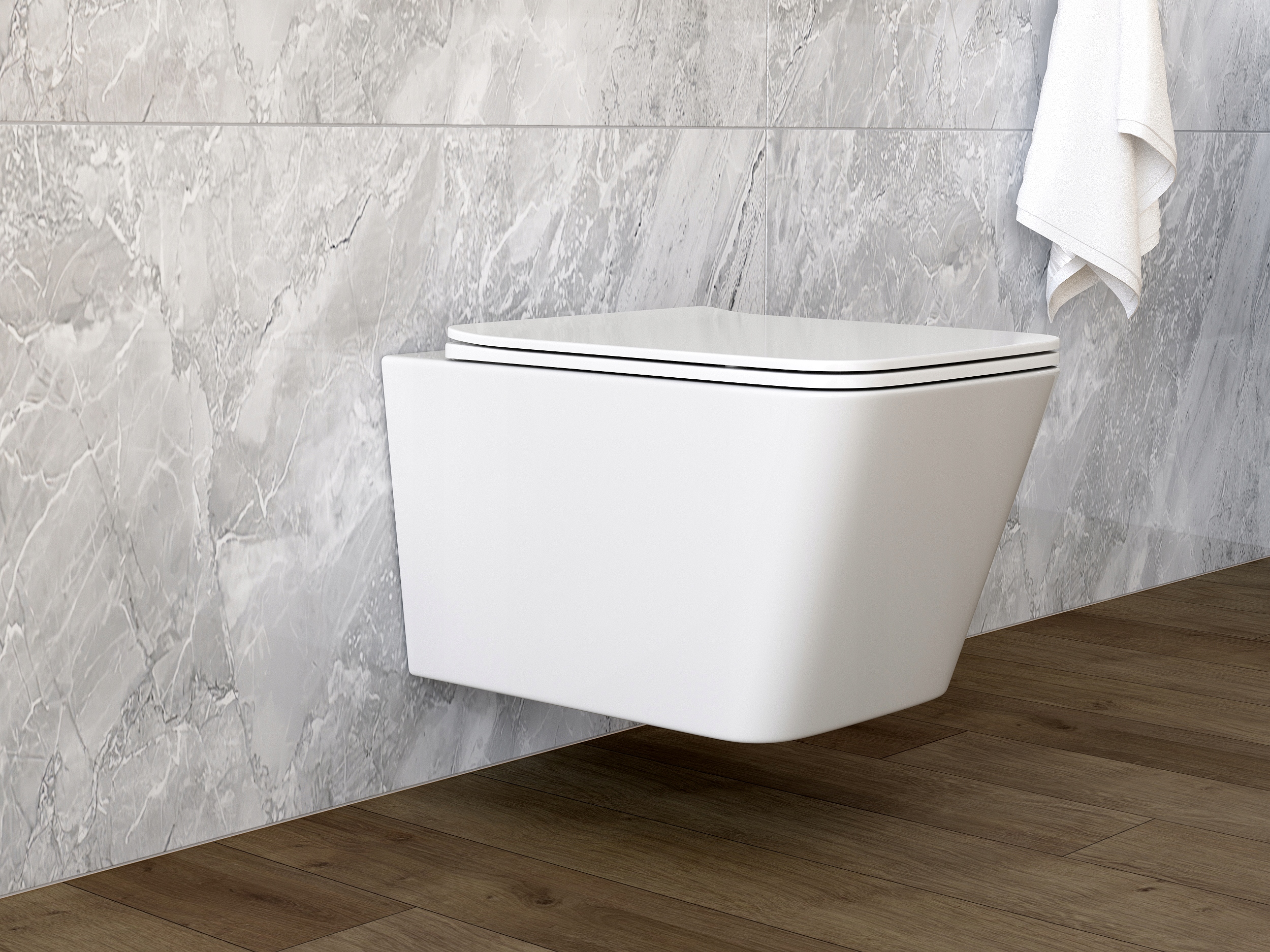 MISKA WC WISZĄCA RIMLESS BEZKOŁNIERZOWA DAX DESKA EAN (GTIN) 5907440725607