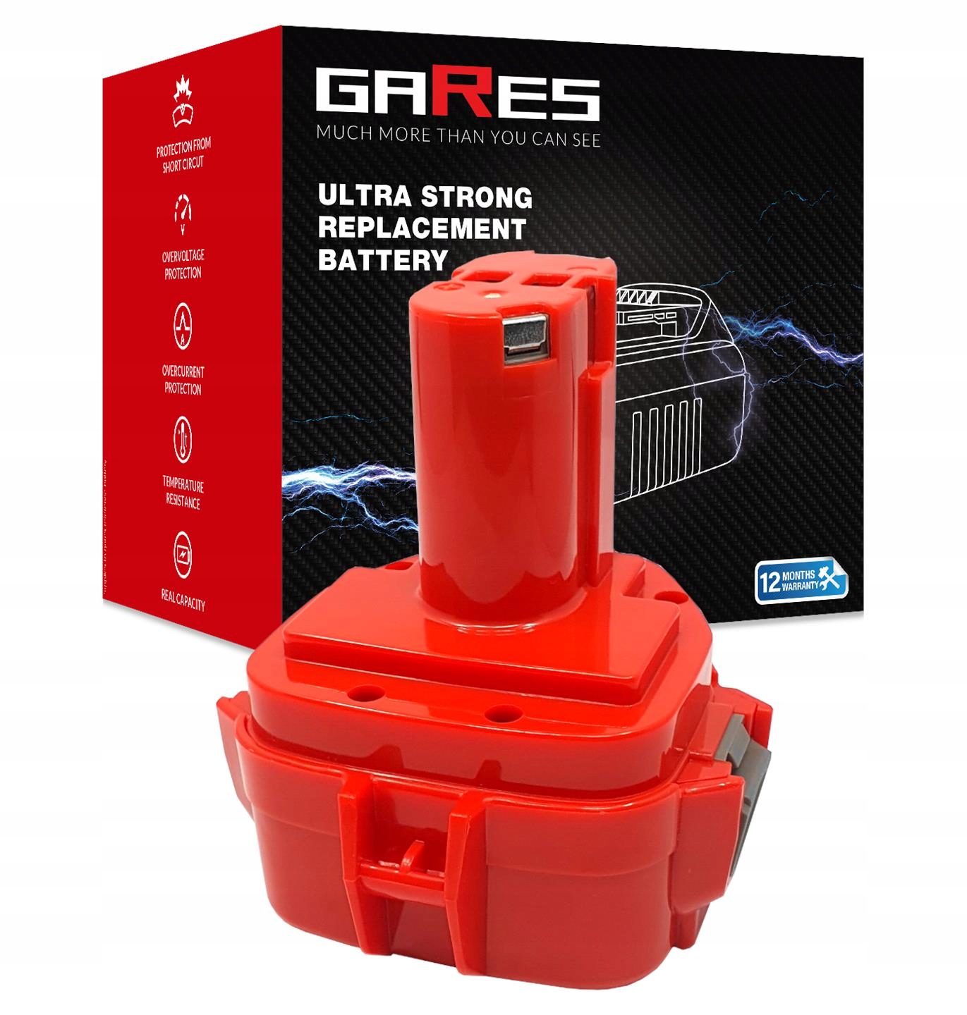 Akumulátor pro Makita 8270DWALE UB120DWA 6217D 12V 2Ah