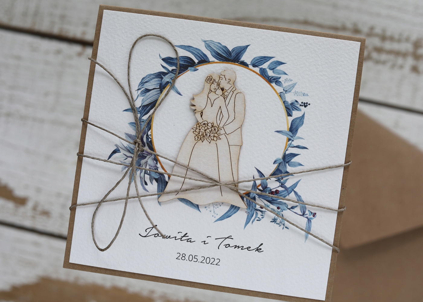 Svatební přání ručně vyráběné personalizované