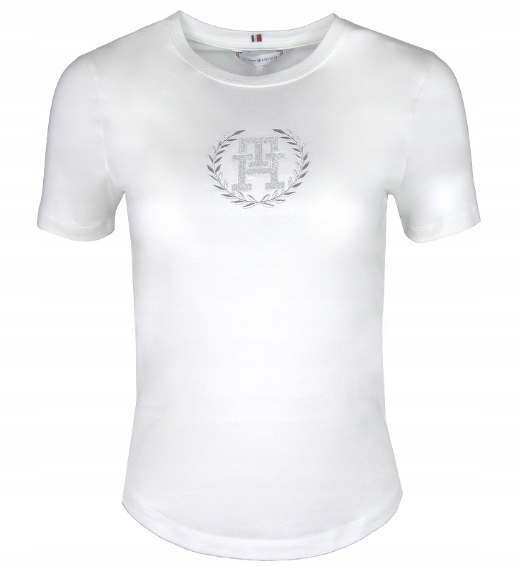 Tommy Hilfiger dámské tričko, Slim střih, bílé, Xxs