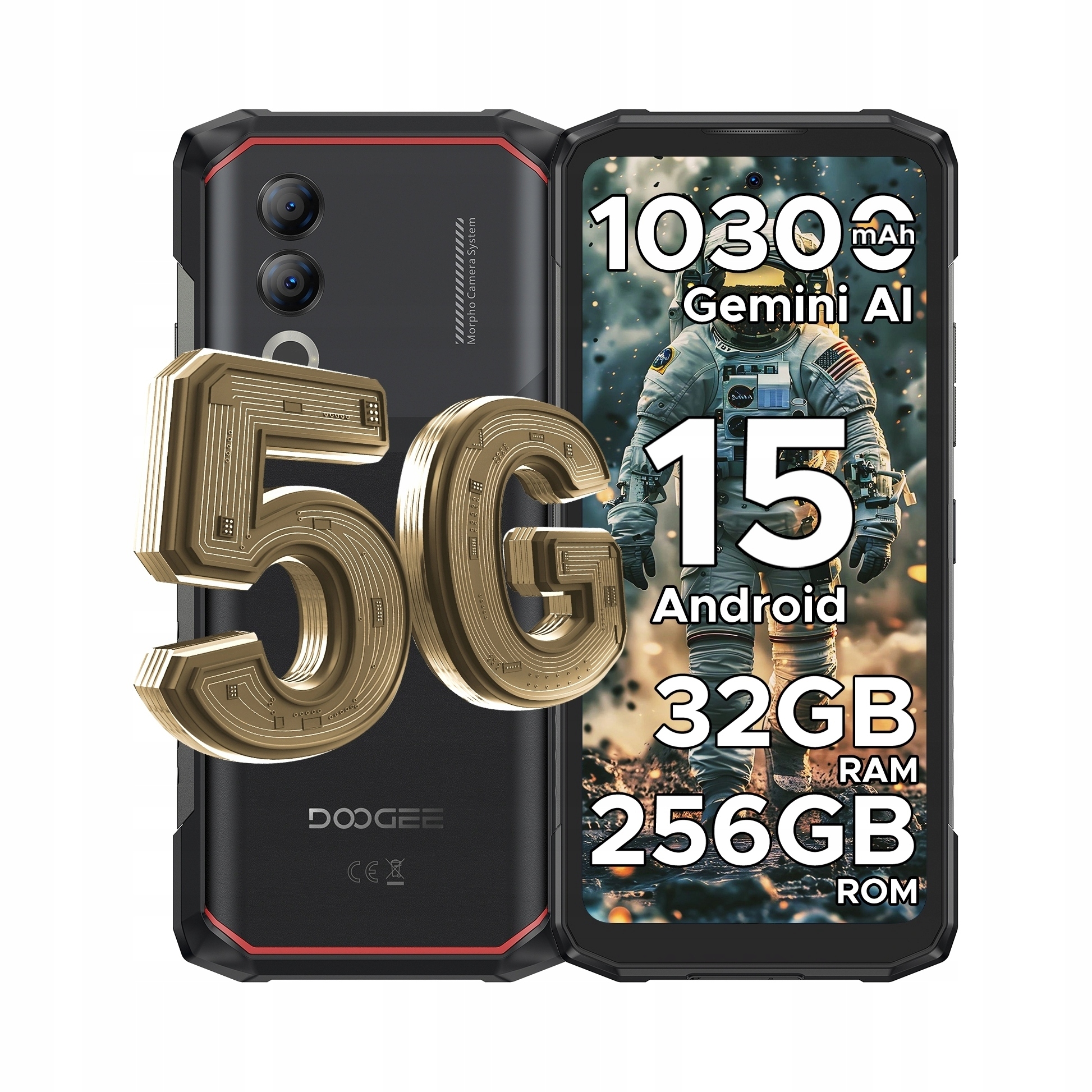 Smartphone Doogee Blade20 Turbo 5G 8+24 Gb 256 Gb Černý Galaxy Black