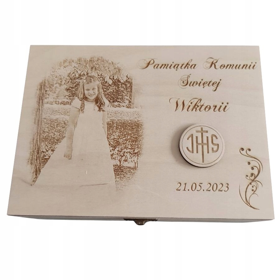 

Skrzynka Pamiątka Komunii Z Twoim Zdjeciem