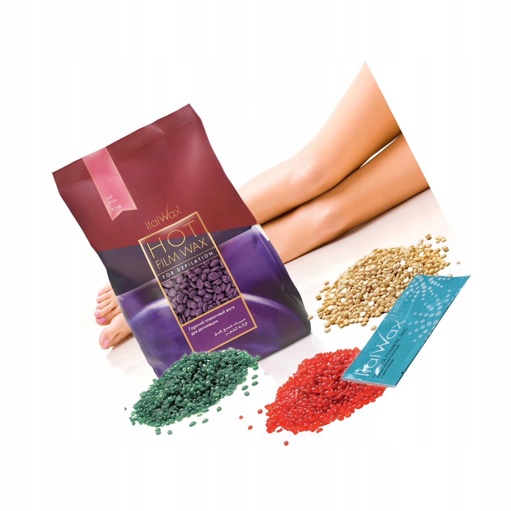 WOSK TWARDY ItalWax do DEPILACJI granulki + puder