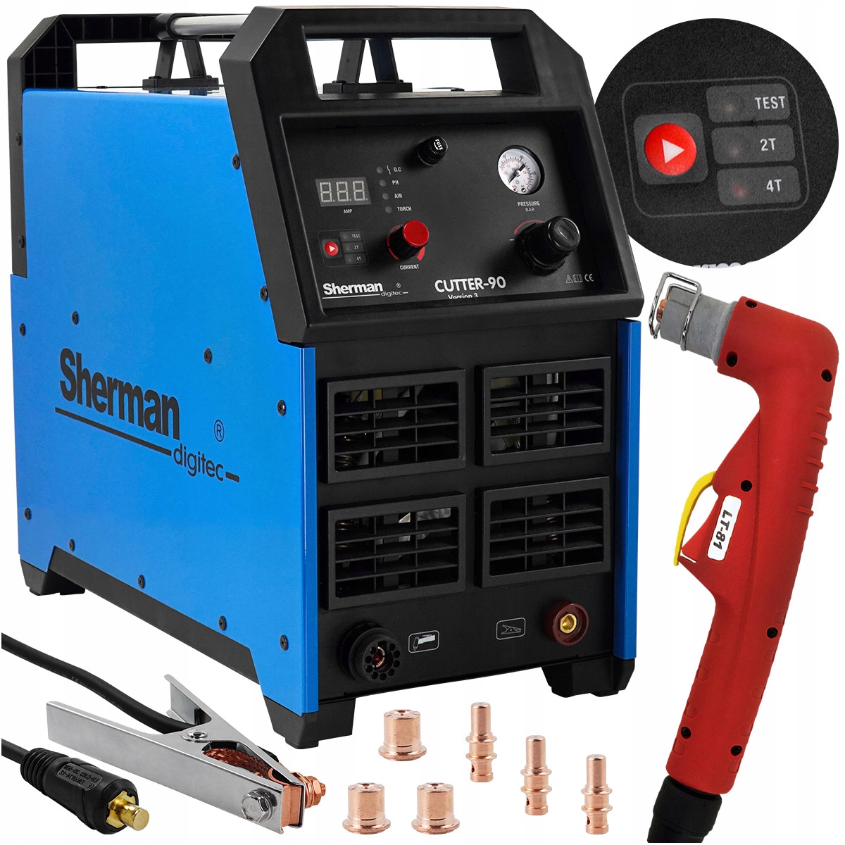 Плазменный резак SHERMAN CUTTER 90 CUT 85A 400V