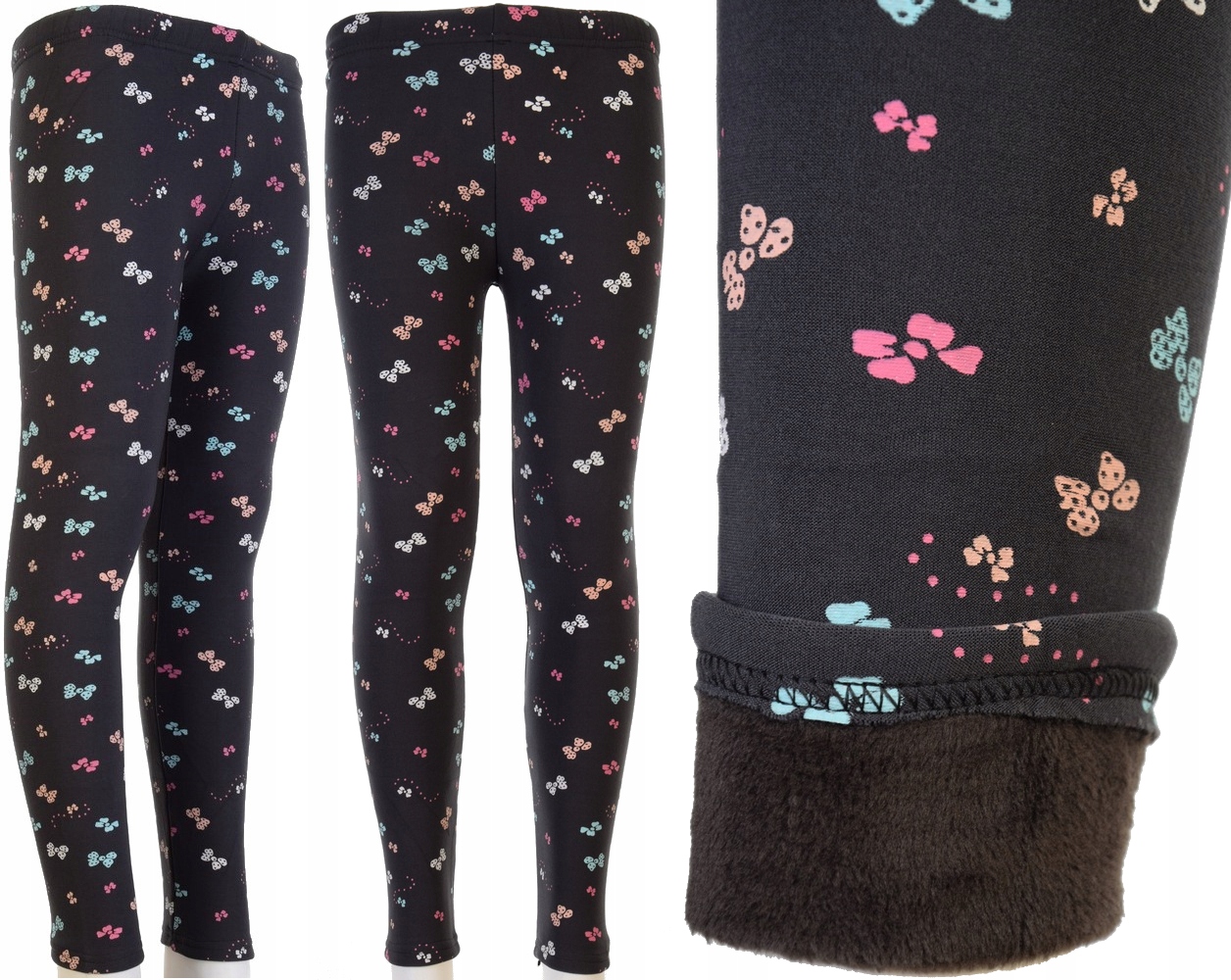 CIEPŁE legginsy M-328S8 GETRY OCIEPLANE 122/128