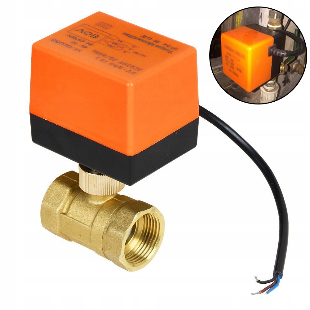 Elektrický Kulový 3-CESTNÝ Ventil DN25 AC220V